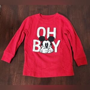Mickey Mouse Themed Long Sleeve Shirt
